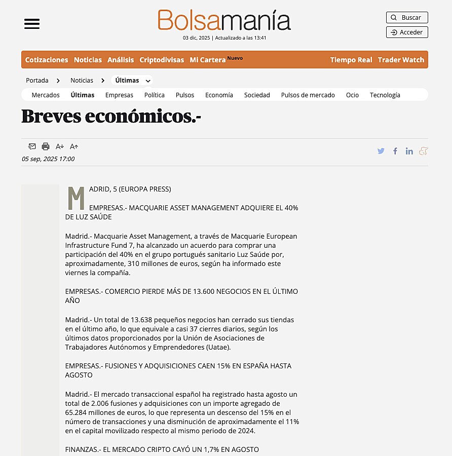 Breves econmicos.-